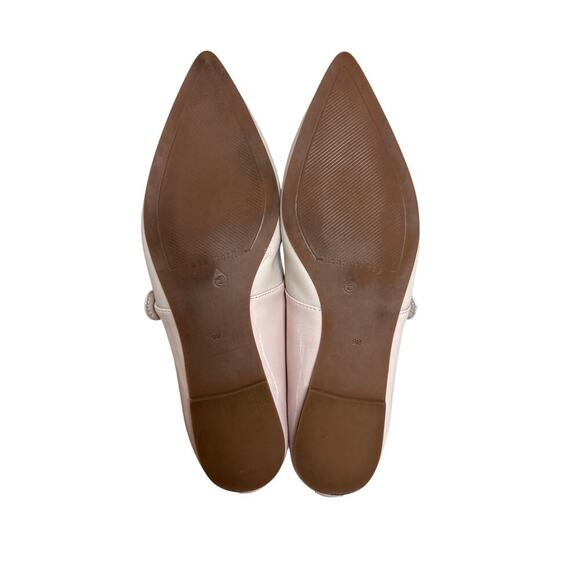 Worn Once - Sanctuary Ciara Point Toe Leather Ballet Flats - Pink Beige - 9 - Picture 10 of 10